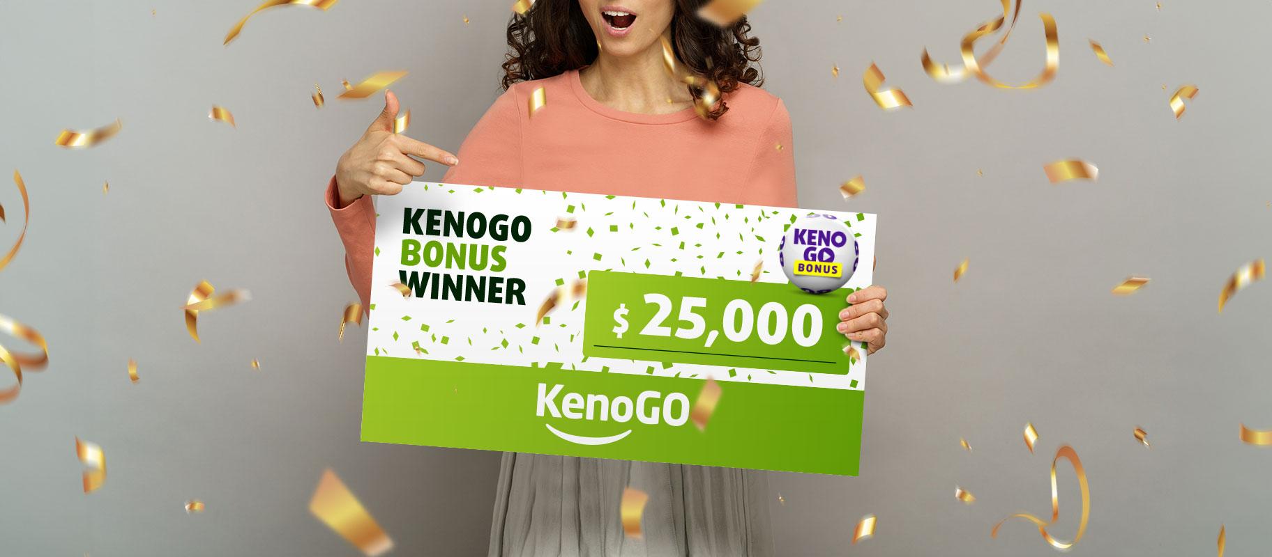 KenoGO Bonus $25k winner